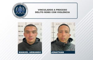 DEJAN EN PRISIÓN A IMPUTADOS POR COMETER ROBO CON VIOLENCIA