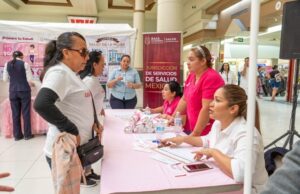 CONTINÚA MÓDULO ROSA EN PLAZA CACHANILLA PARA DETECCIÓN OPORTUNA DE CÁNCER DE MAMA: SECRETARÍA DE SALUD