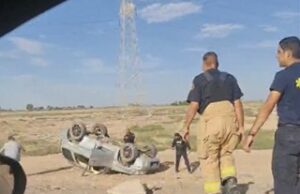 SE REGISTRA VOLCADURA DE VEHÍCULO ENTRE ESTACIÓN DELTA Y EJIDO NUEVO LEÓN