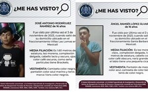 SOLICITAN APOYO PARA LOCALIZAR A DOS JÓVENES MENORES DE EDAD EN MEXICALI