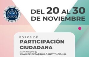 INVITA FISCAL GENERAL MA. ELENA ANDRADE RAMÍREZ A PARTICIPAR EN CONSULTA DEL PLAN DE DESARROLLO INSTITUCIONAL
