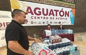 REÚNE “AGUATON” MÁS DE OCHO MIL BOTELLAS DE AGUA