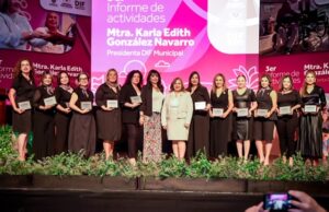 PRESENTA PRESIDENTA DEL PATRONATO DIF MUNICIPAL SU 3ER. INFORME DE ACTIVIDADES