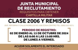 INVITAN A APROVECHAR LOS ÚLTIMOS DÍAS PARA SOLICITAR LA CARTILLA MILITAR