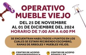 PONEN EN MARCHA “OPERATIVO MUEBLE VIEJO”