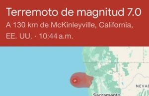Alerta de tsunami; sismo de 7.3 sacude California