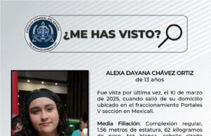 BUSCAN A ALEXA DAYANA CHÁVEZ ORTIZ