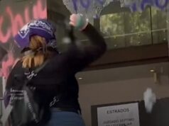 Causan daños a la FGE en el 8M en Tijuana