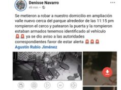Alertan de robo a domicilio por personas armadas en el Valle de Mexicali