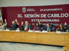 APRUEBA CABILDO DE MEXICALI PRIMER PAQUETE DE OBRAS 2026
