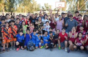 BENEFICIA ALCALDESA A FAMILIAS DE PUEBLO NUEVO CON ENTREGA DE UNIDAD DEPORTIVA