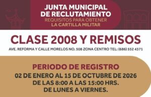 ¡Atención Clase 2008 y remisos! Tu Cartilla Militar te espera