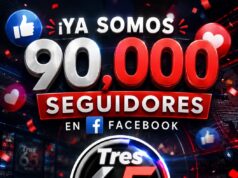 ¡90 MIL GRACIAS! TRES65NEWS LLEGA A 90 MIL SEGUIDORES