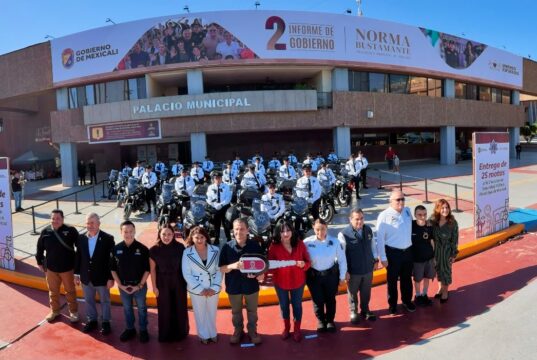 REFUERZAN TRÁNSITO CON 25 MOTOS EN MEXICALI